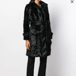 Apparis Avi Faux Mink Trench Coat - Faux Fur